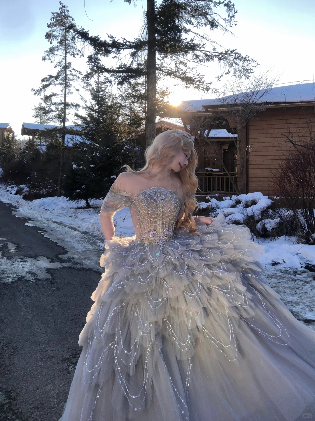 Gorgeous Glittering Sequined Beaded Off-the-shoulder Tulle Sweet 16 Quinceanera A-Line Evening Dress Ball Gown TP4299