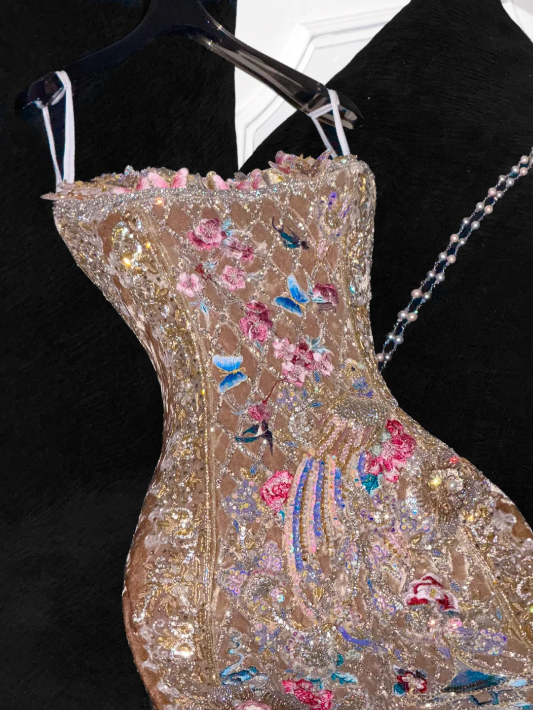 Gorgeous Shiny Beaded Exquisite Embroidery Mermaid Long Evening Dress Prom Dresses TP4185