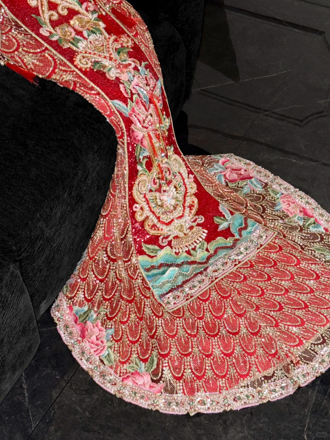 Gorgeous Sparkling Beaded Sequin Mermaid Design Exquisite Embroidery Wedding Outfit Evening Dress Prom Dresses TP4165