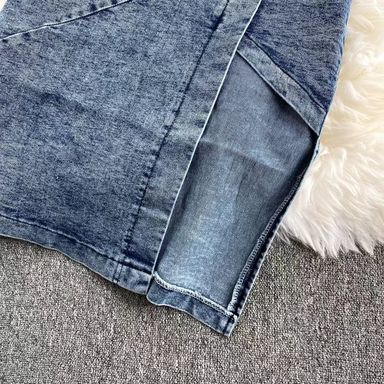 New Tank Top High-waisted Denim skirt For Women TP2834