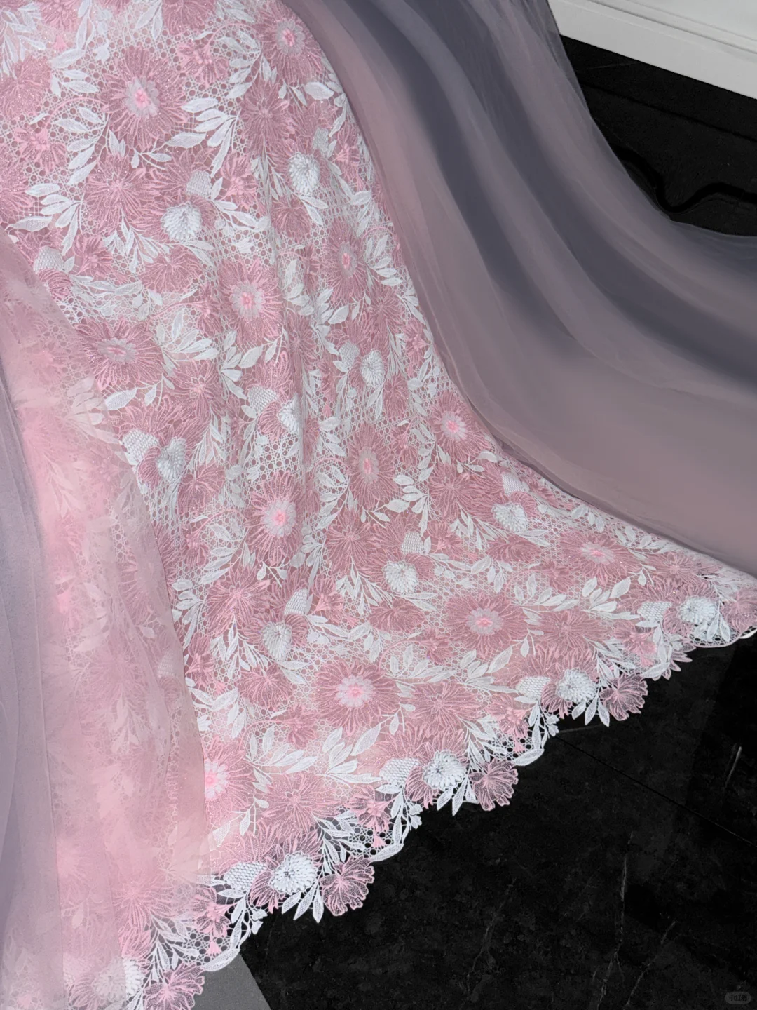 Vintage Pink Applique Bow Design A-Line Prom Dress Evening Dress TP4219