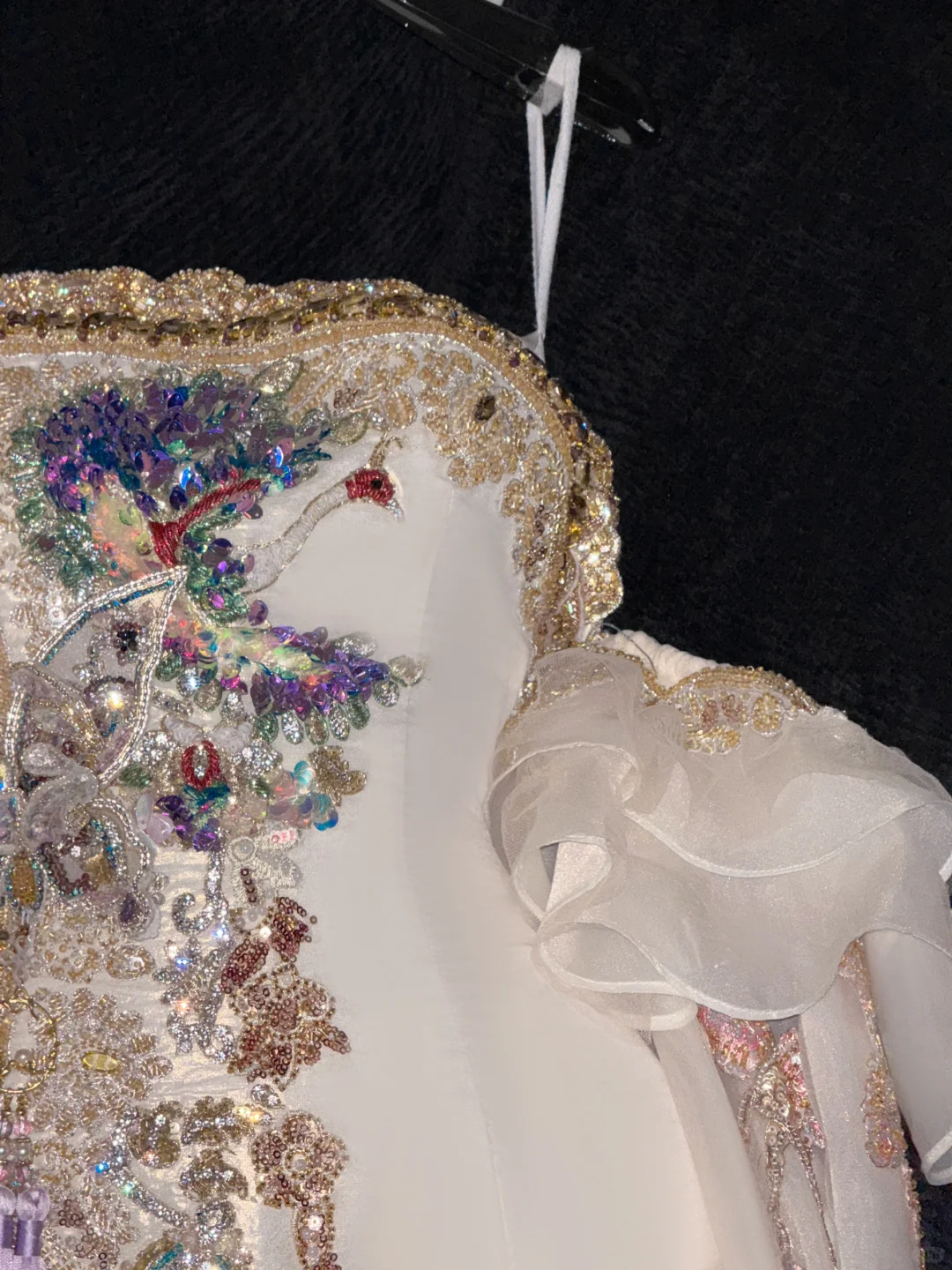 Sparkling Beige Beaded Sequined Design Elegant Mermaid Prom Dress Evening Dress TP4212