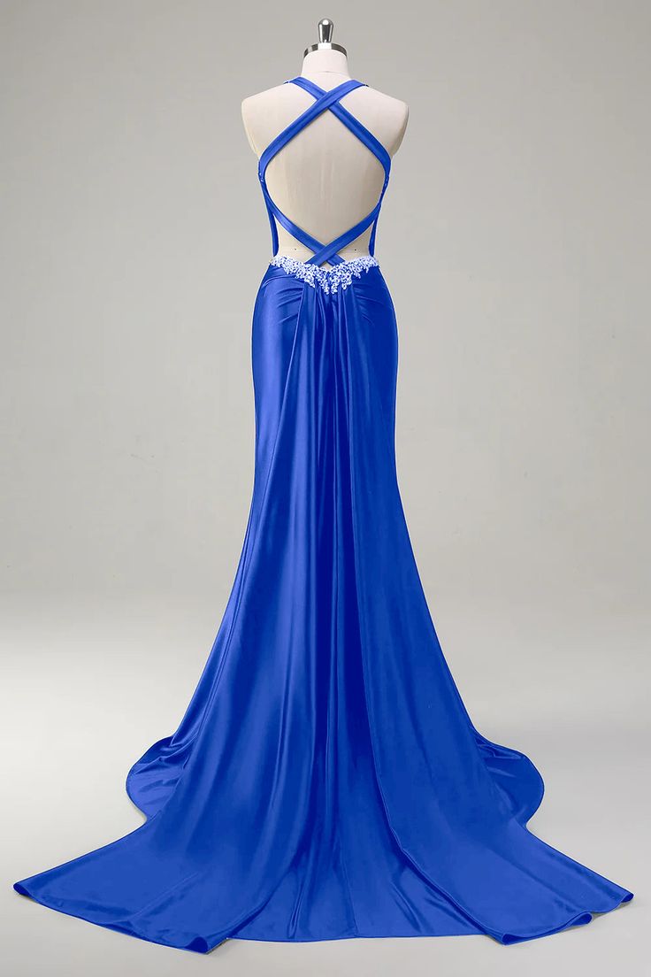 Vintage Satin Beaded Evening Gown Sheath Sweetheart Party Dress Long Formal Dress TP4977