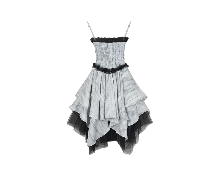 Simple Design Sense Fashion Solid Color Spaghetti Strap Dress TP2928