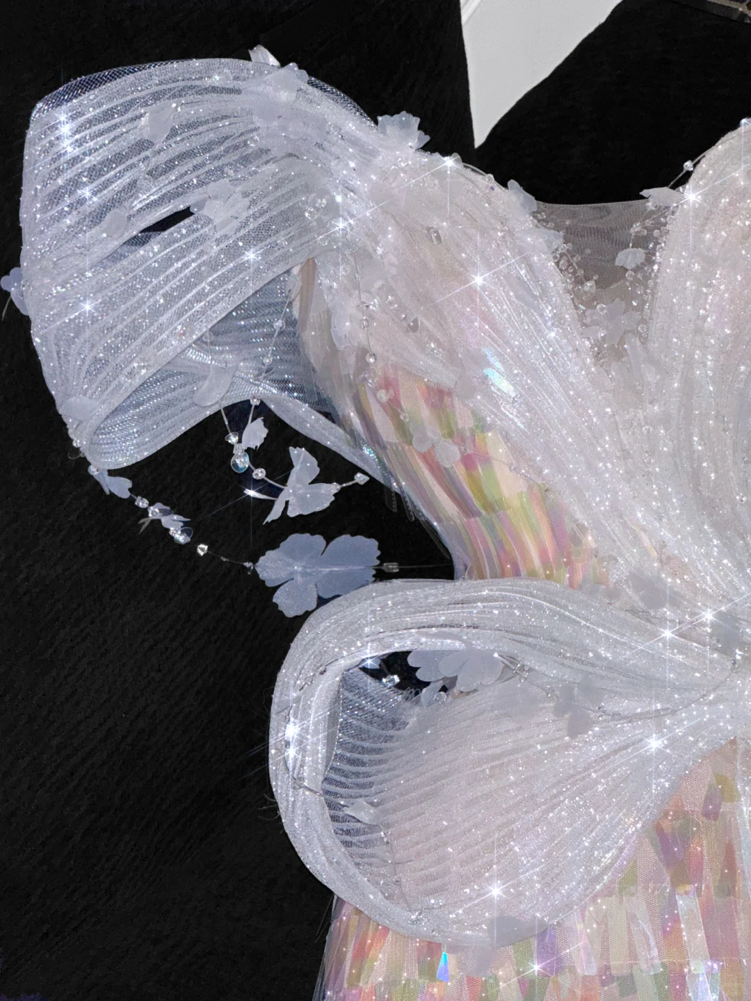 Vintage Sparkling Champagne Sequin Off-the-shoulder Sheath Elegant Chiffon Evening Dress Prom Dresses TP4153