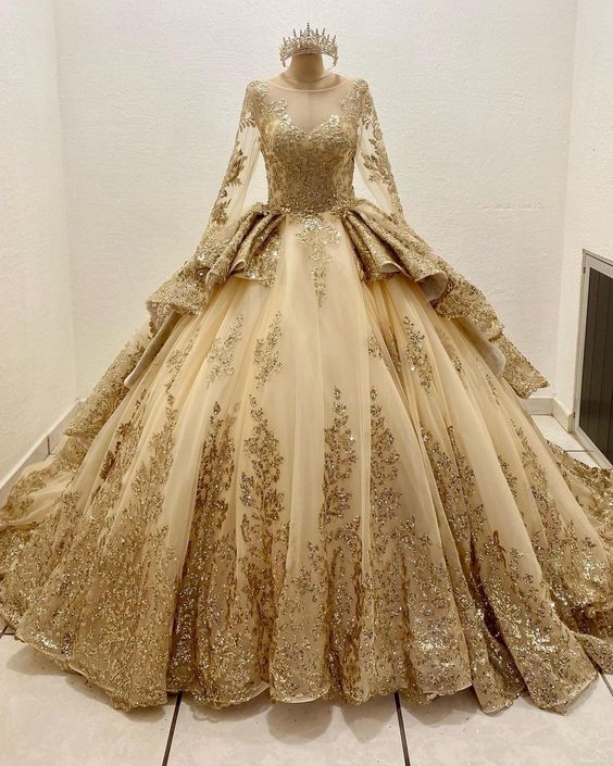Gorgeous Beaded Embroidery Sweet 16 Quinceanera A-Line Floor-length Prom Dress Birthday Dress Evening Dress Ball Gown TP4539