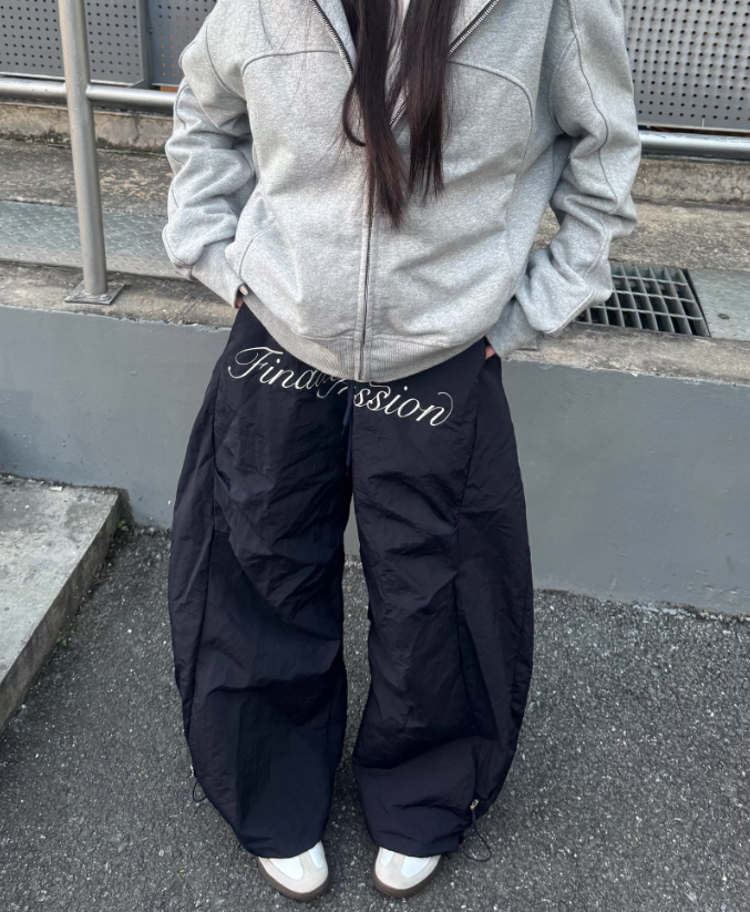 New Fashion Loose-fitting Letter Embroidery Design Street-style Long Casual Pants TP3233