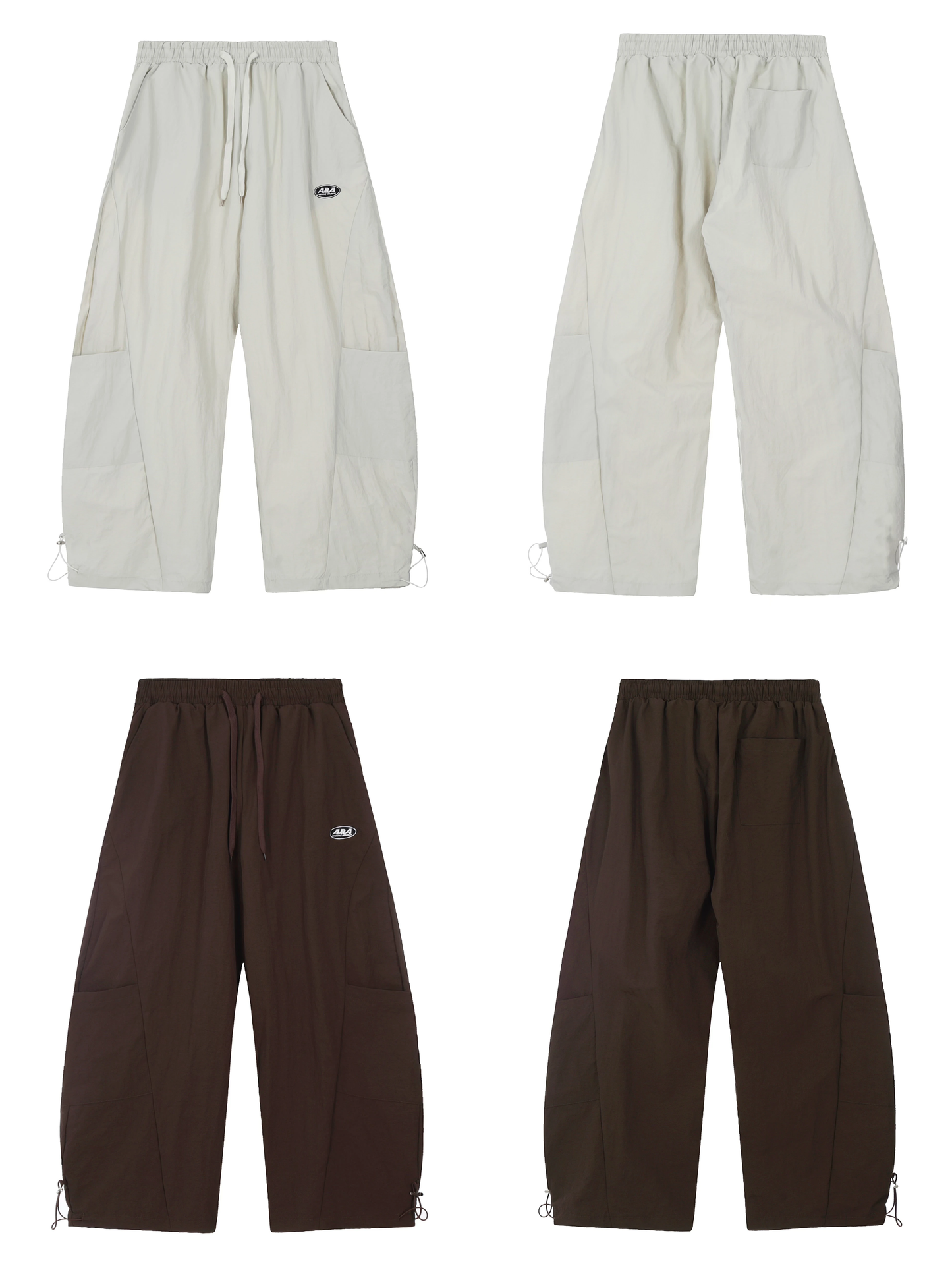Simple Fashion Loose-fitting Large Pockets Design Street-style Long Casual Pants TP3241
