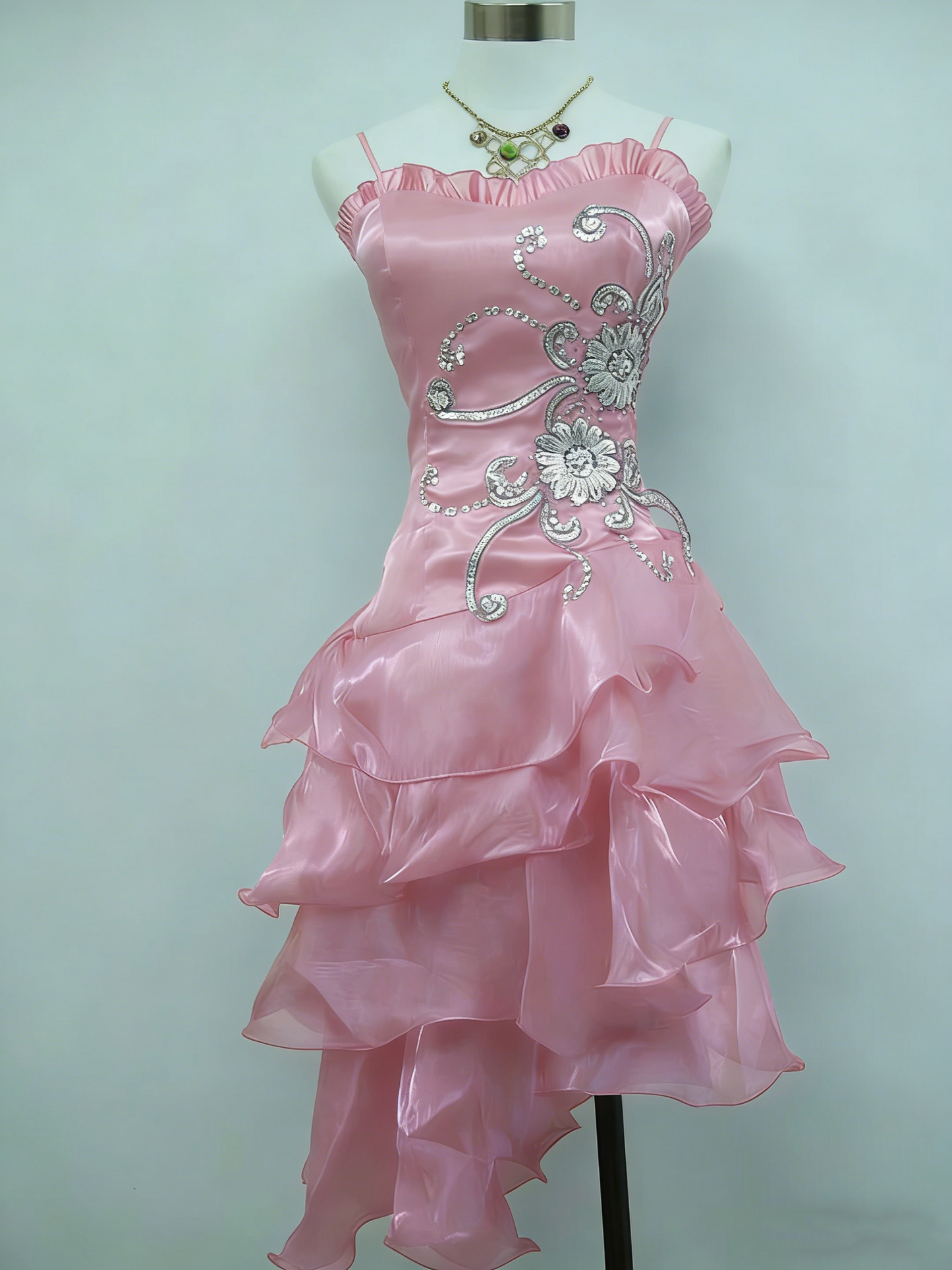 Vintage Shiny Beaded Spaghetti Strap A-Line Short Party Dress Cocktail Dress Homecoming Dress TP4456