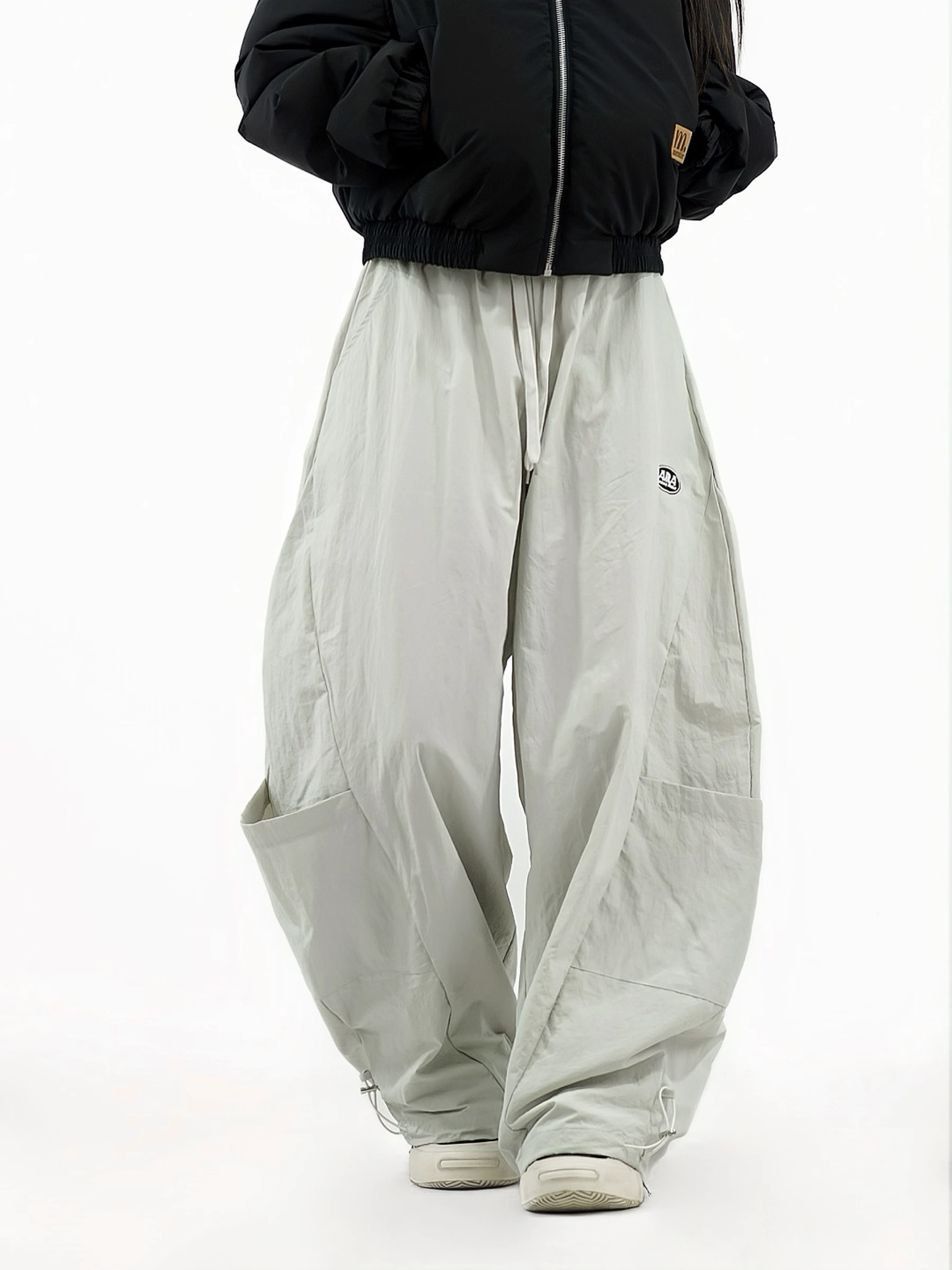 Simple Fashion Loose-fitting Large Pockets Design Street-style Long Casual Pants TP3241