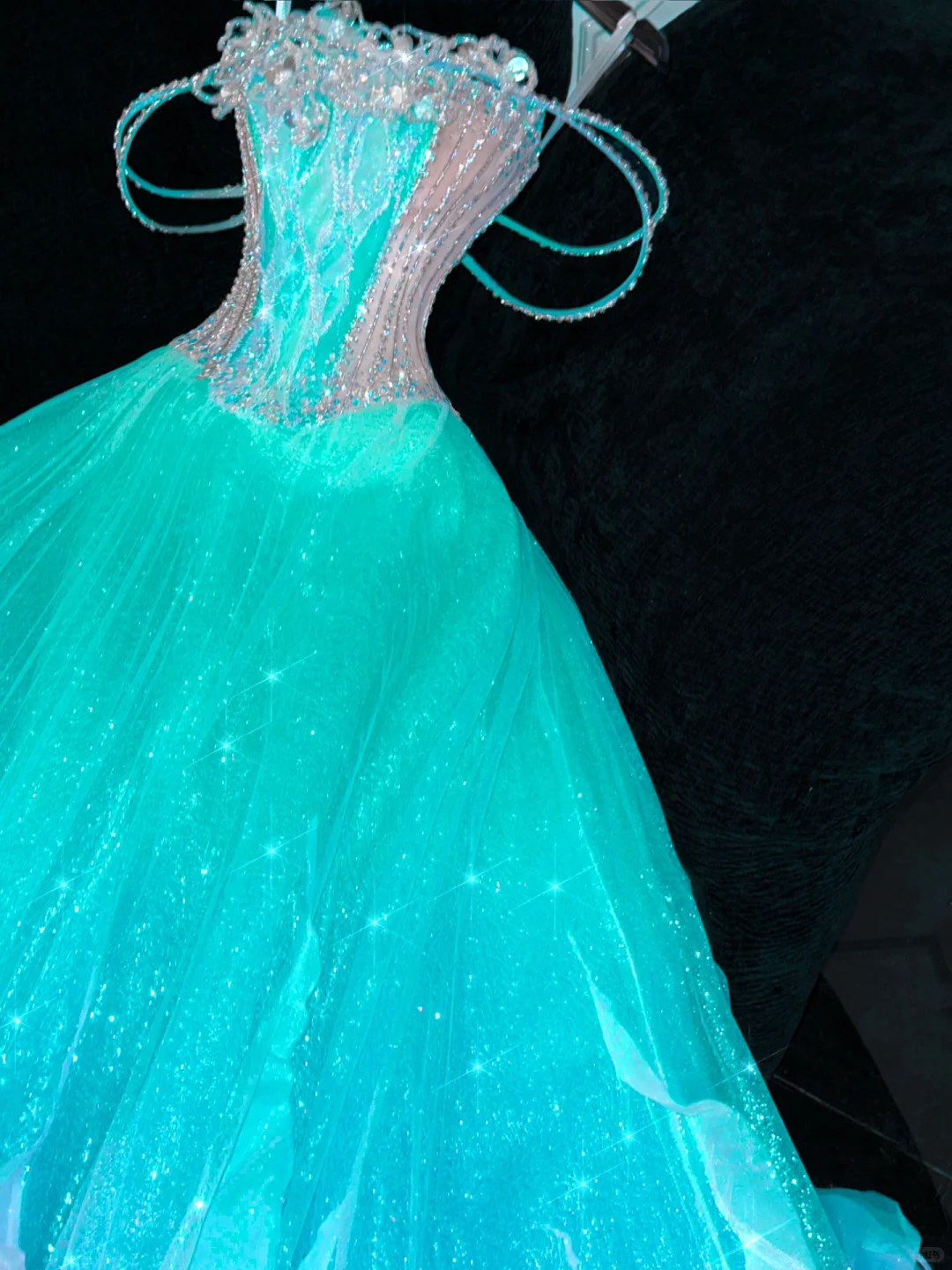 Gorgeous Sparkling Blue-green Sequin A-Line Design  Evening Dress Prom Dresses TP4162