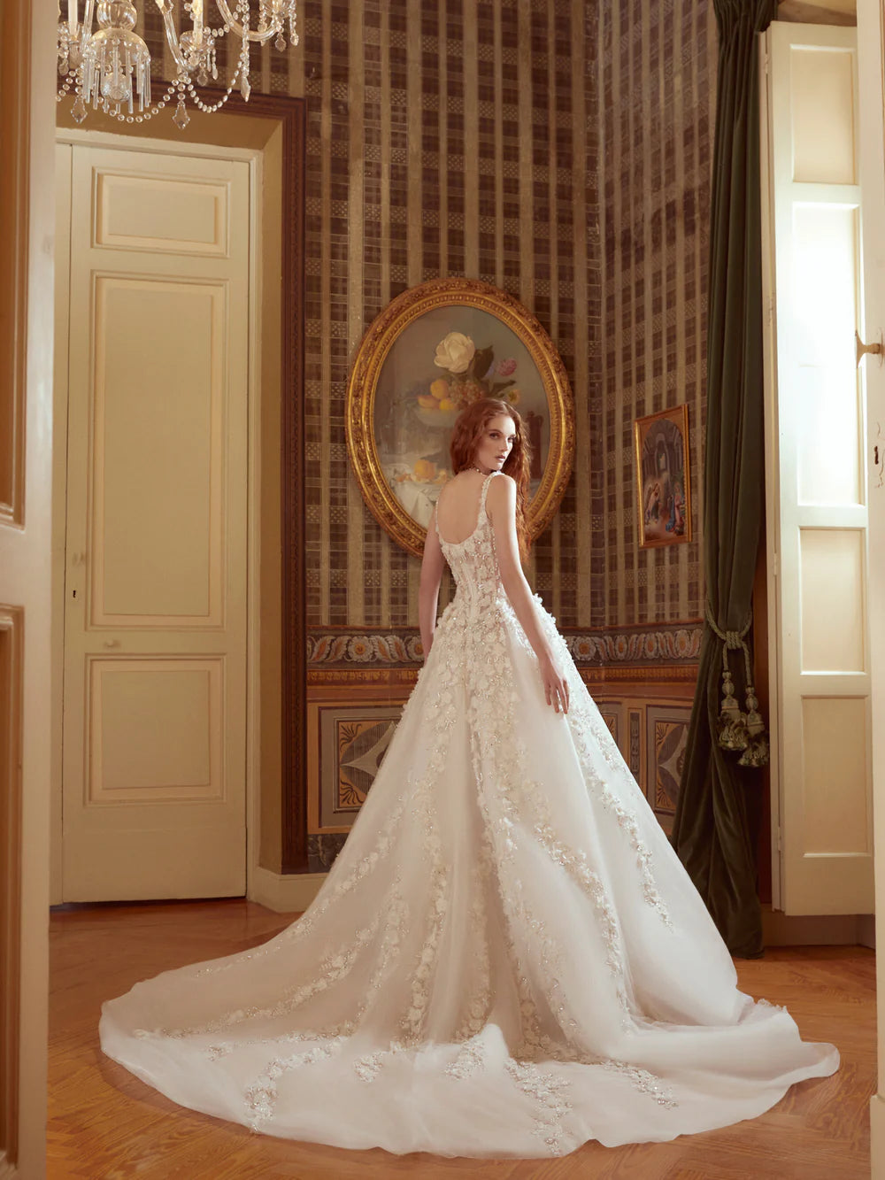 Gorgeous Ivory Sweetheart Applique Straps A-Line Wedding Dress Prom Dress Evening Dress TP4594