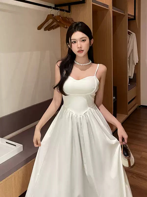 New Fashion Starry Sky Blue Spaghetti Strap Dress Elegant Banquet Dress TP2882