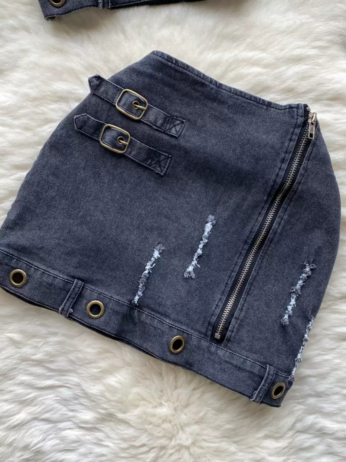 New Retro Design Halter Tank Top High Fanny Pack Hip Skirt TP2828