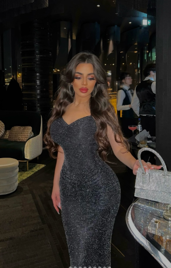 Sexy Black Mermaid V-Neck Spaghetti Strap Glitter Long Prom Dresses TP1701