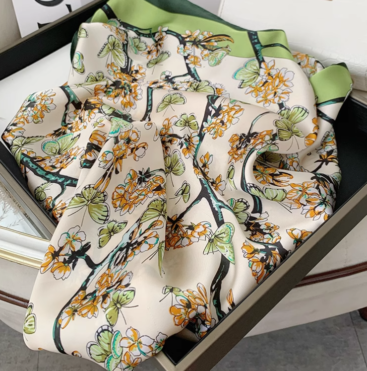 New Fashion Elegant Versatile Soft Fabric Silk Scarf TP3131