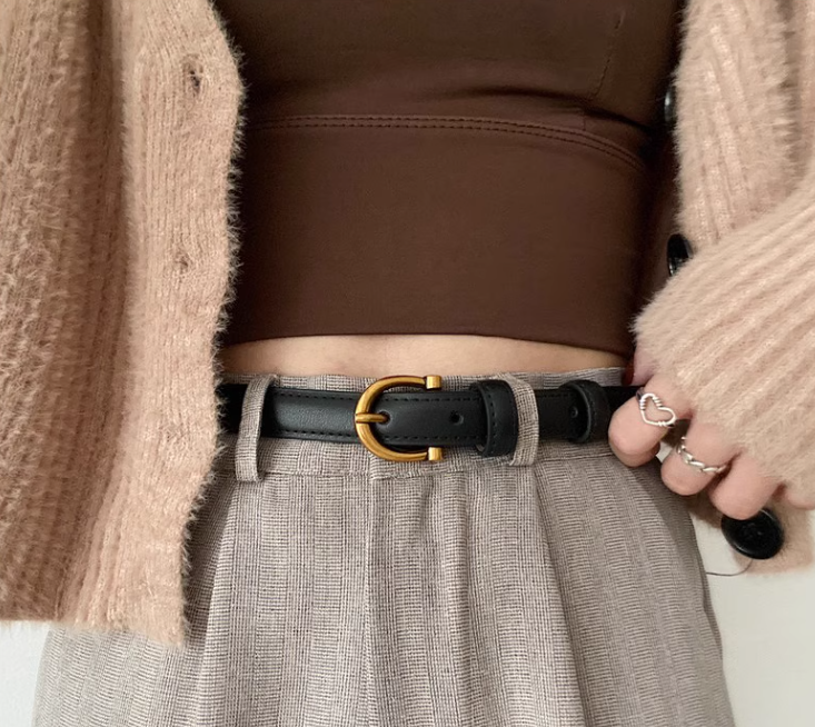 New Fashion Genuine Leather Simple Design Lady Belt TP3252