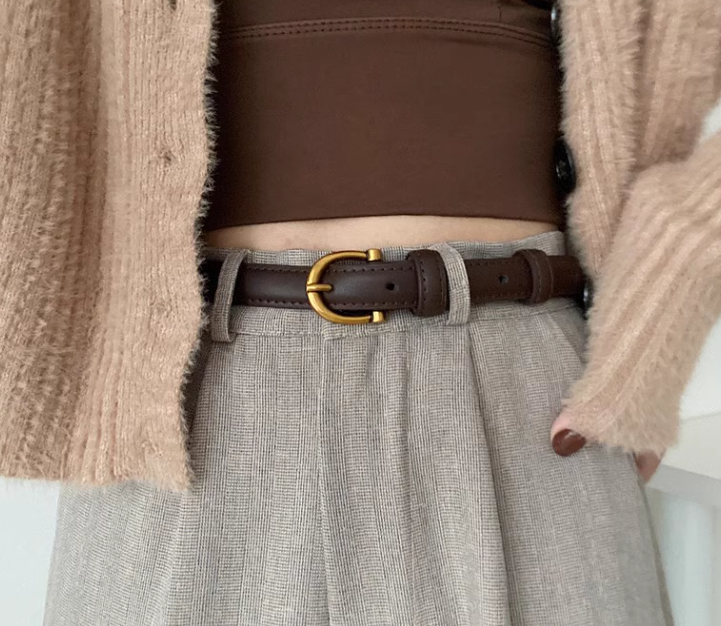 New Fashion Genuine Leather Simple Design Lady Belt TP3252