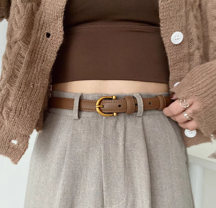 New Fashion Genuine Leather Simple Design Lady Belt TP3252