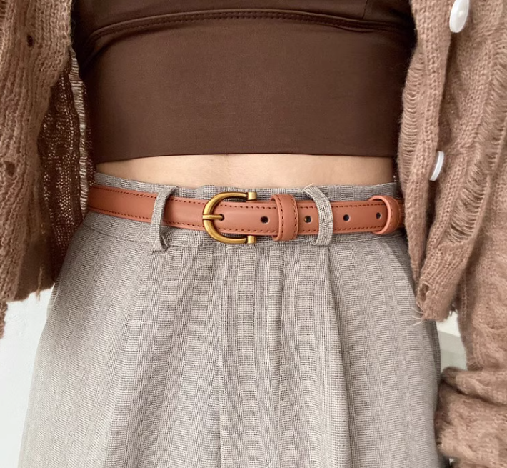 New Fashion Genuine Leather Simple Design Lady Belt TP3252