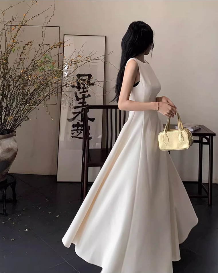 Simple Fashion Pink Design Elegant A-line Sleeveless Women Vest Dress TP3529