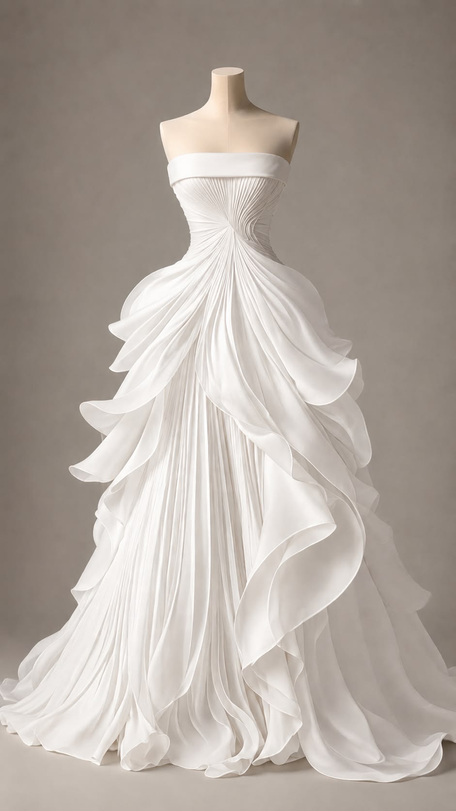 Elegant White Off-the-Shoulder A-line Organza Long Prom Dress TH022