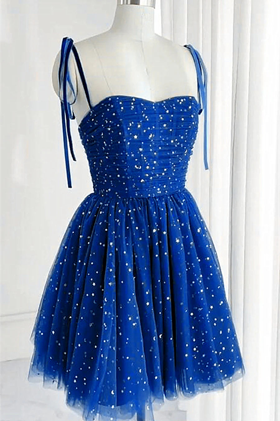 Cute Royal Blue Tulle Short Party Dress, Royal Blue Homecoming Dress Prom Dress TP1245