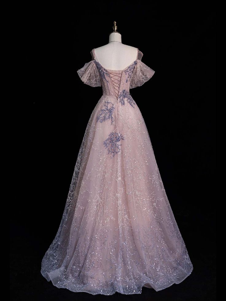 Pretty Pink Tulle A-Line Sleeveless Evening Dresses TP1423