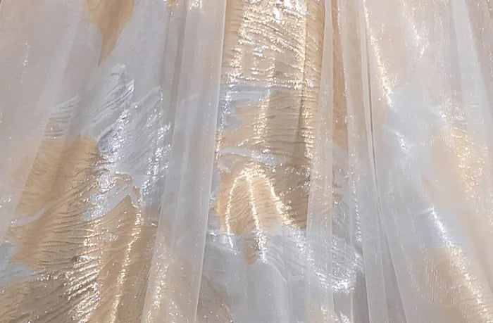 Beautiful Spaghetti Strap Floor Length Prom Dress, A-Line Floral Pattern Evening Party Dress TP149