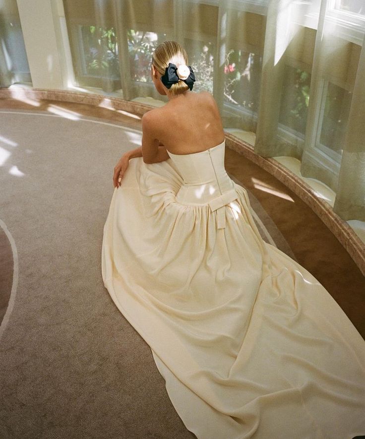Light Yellow A-Line Strapless Sleeveless Floor-Mounting Formal Prom Gown Evening Dress TP1920