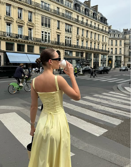 Chic Yellow A-line Strap Slit Ankle-Length Ball Gown TP1987