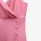 Pretty Pink Spaghetti Strap Slit Birthday Party Dress Prom Dress TP2072