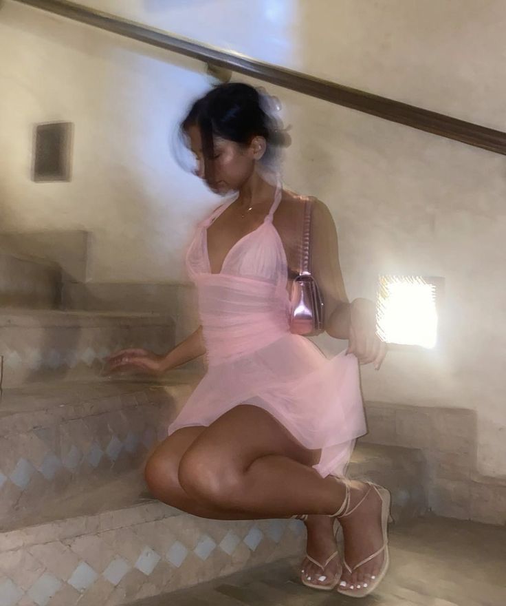 Charming Pink A-line Halter Neck Tulle Short Party Dress Prom Gown TP2109