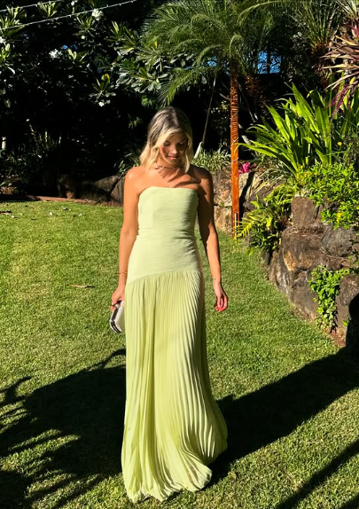 Simple Green Off Shoulder Sleeveless Mermaid Formal Prom Dress Evening Gown TP2112