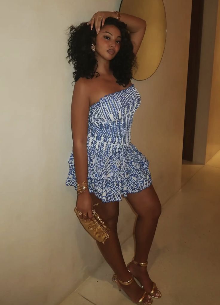 Chic Blue Off Shoulder Sleeveless Mini Birthday Party Dress Homecoming Dress TP2212