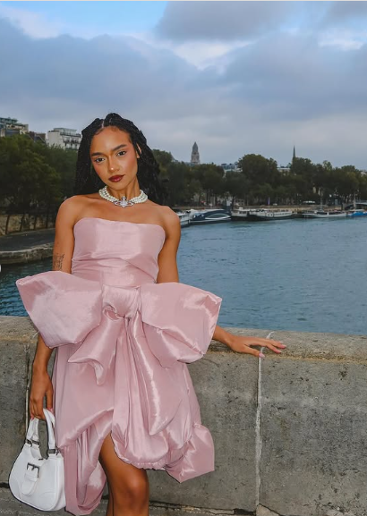 Chic Pink Strapless Bow Irregular Skirt Short Prom Dress Evening Gown TP2304