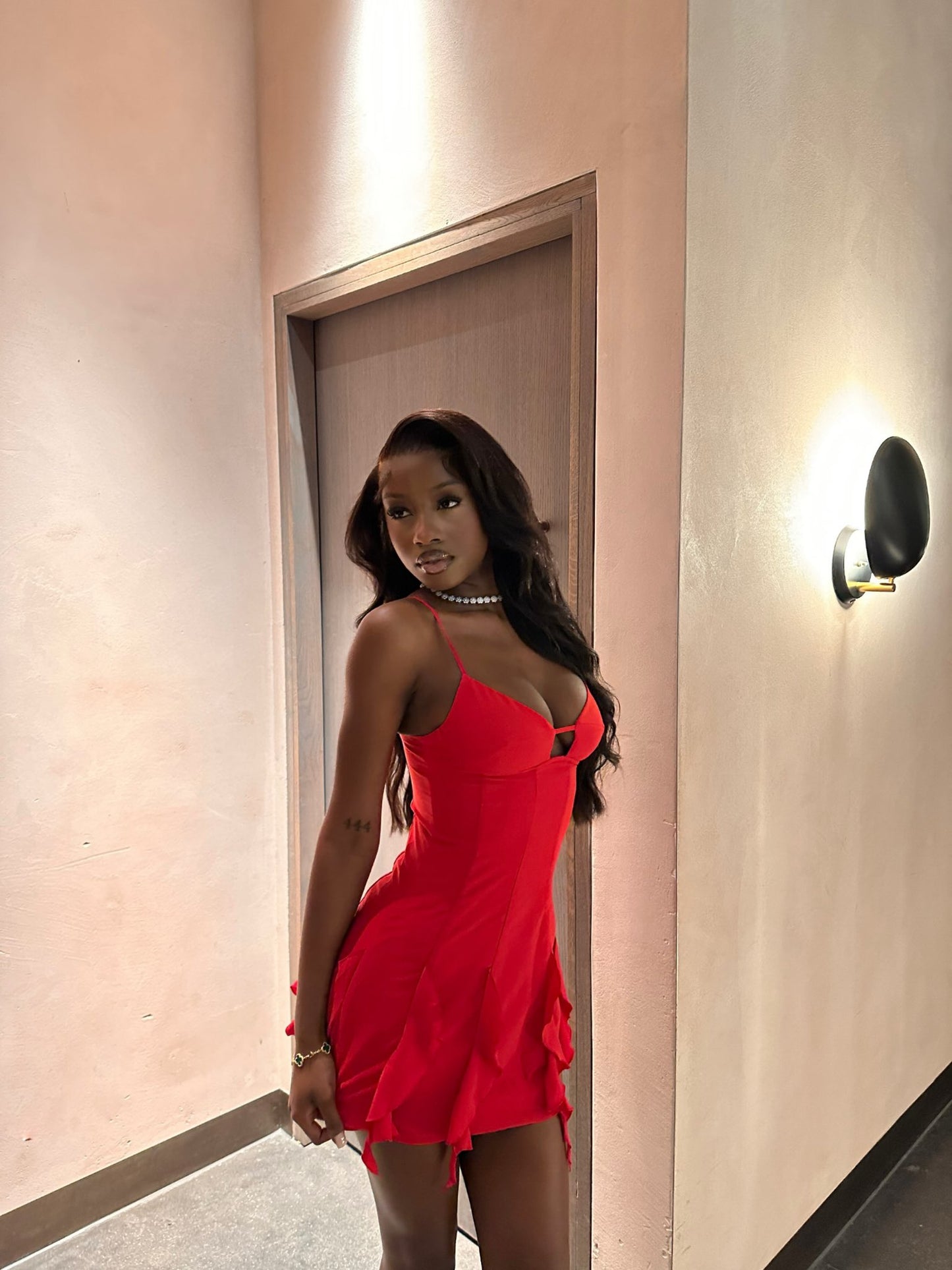 Sexy Burgundy Strap Mini Birthday Party Dress Prom Dress TP2347