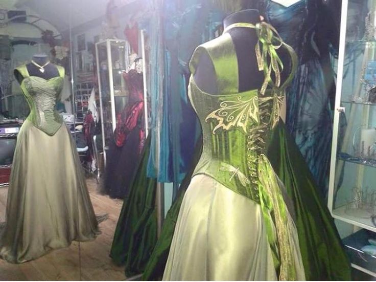 Vintage Strap Green Satin A-Line Prom Dress Evening Dress TP2385