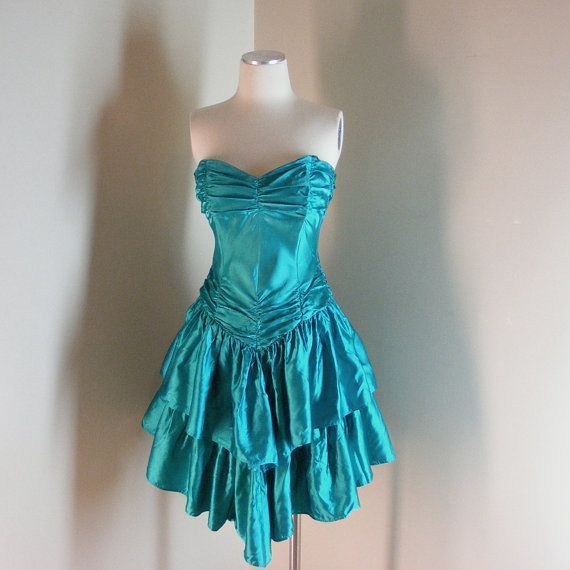 Vintage Satin Sleeveless Sweetheart A-Line Short Prom Dress Party Dress TP2388
