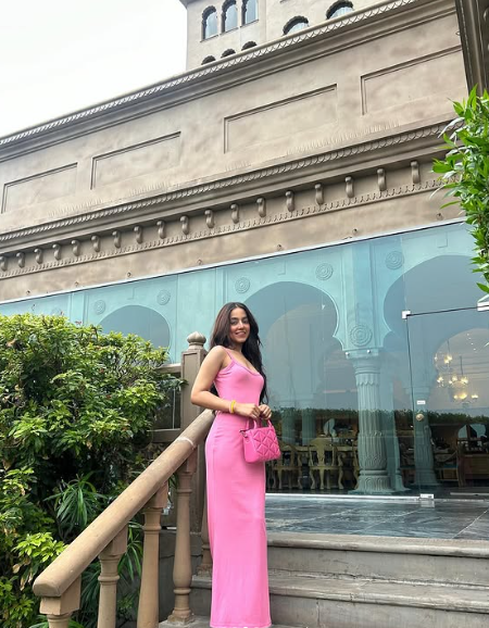 Elegant Pink Strap Mermaid Bodycon Long Prom Dress Evening Dress TP2476