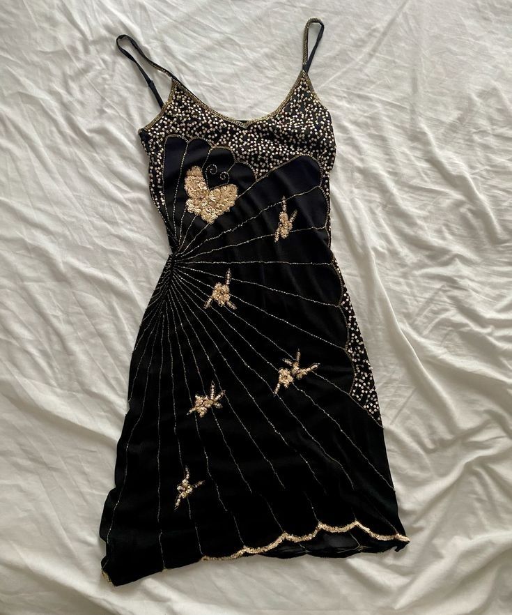 Vintage Black Strapless Sequined Velvet Short Party Dress Homecoming Dress TP2492