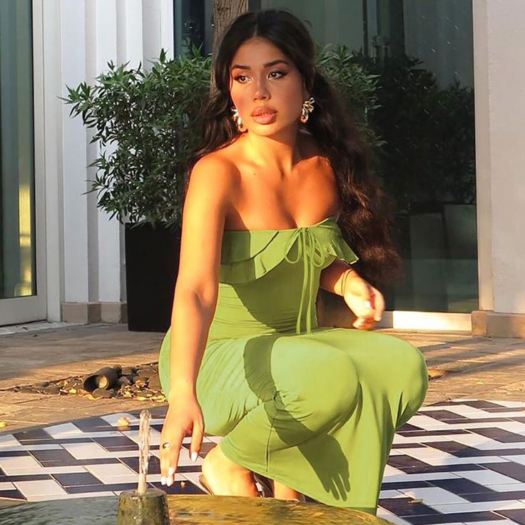 Sexy Green Off Shoulder Sleeveless Mermaid Long Prom Dress Evening Dress TP2496
