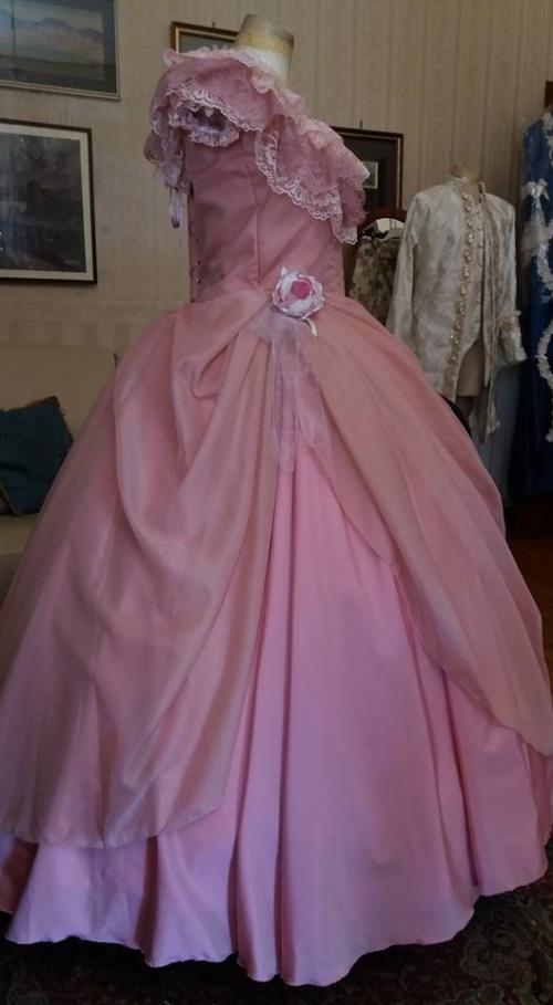 Vintage French Palace Lace A-line Long Prom Dress Evening Dress TP2542