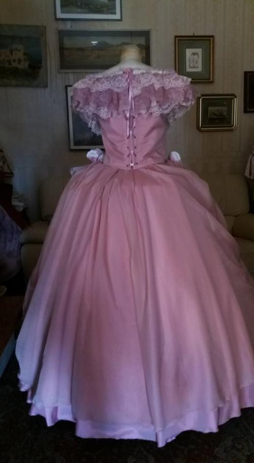 Vintage French Palace Lace A-line Long Prom Dress Evening Dress TP2542