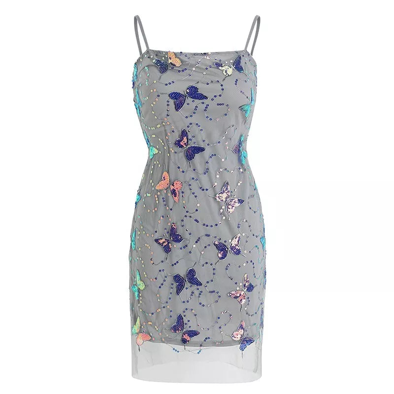 Chic Blue Strapless Sequin Bow Short Party Dress Homecoming Dress TP2590