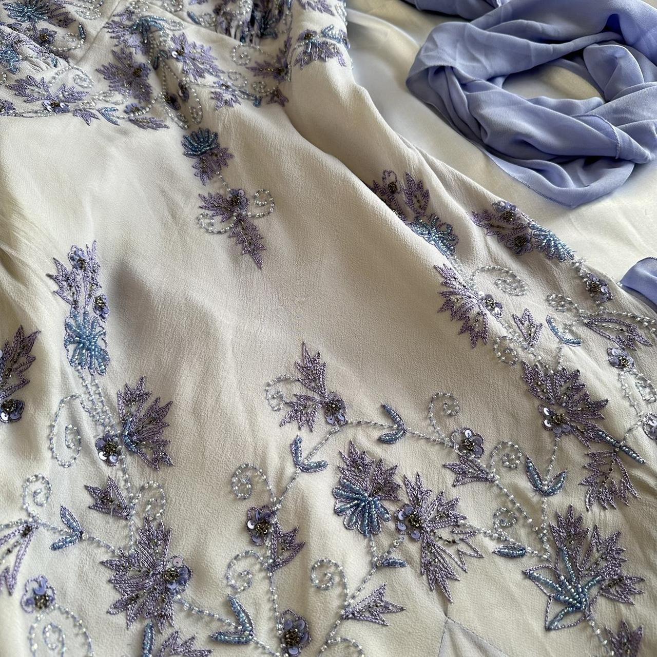 Vintage Strapless Sleeveless Beaded Chiffon Prom Dress Evening Dress TP2605