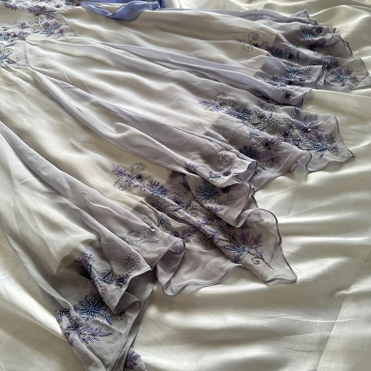 Vintage Strapless Sleeveless Beaded Chiffon Prom Dress Evening Dress TP2605