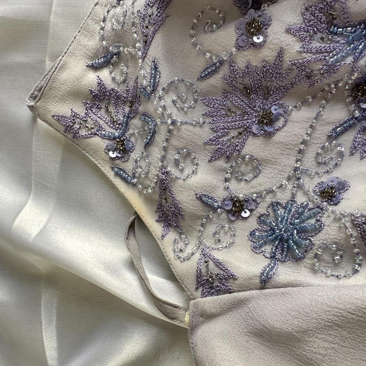 Vintage Strapless Sleeveless Beaded Chiffon Prom Dress Evening Dress TP2605