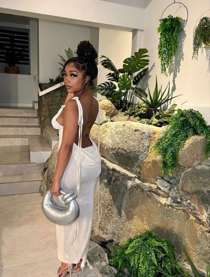 Sexy Backless Sleeveless White Mermaid Prom Dress Evening Dress TP2692