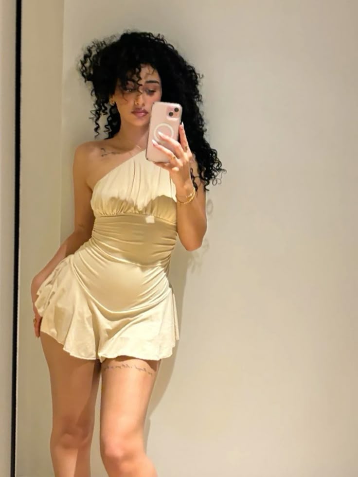 Sexy Yellow One Shoulder Sleeveless Mini Party Dress Homecoming Dress TP2728